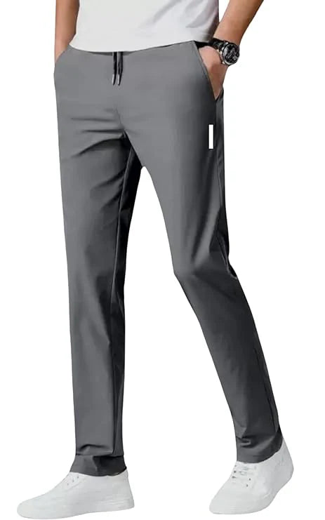 Buy 1 GET 1 Free - Men's Sports Regular Fit Lycra Track Pant with Two Side Pockets (Grey + Black )